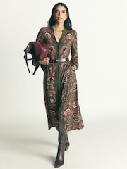 Grønn - Boden Juliet Jersey Midi-kjole - Bilde 4 av 7
