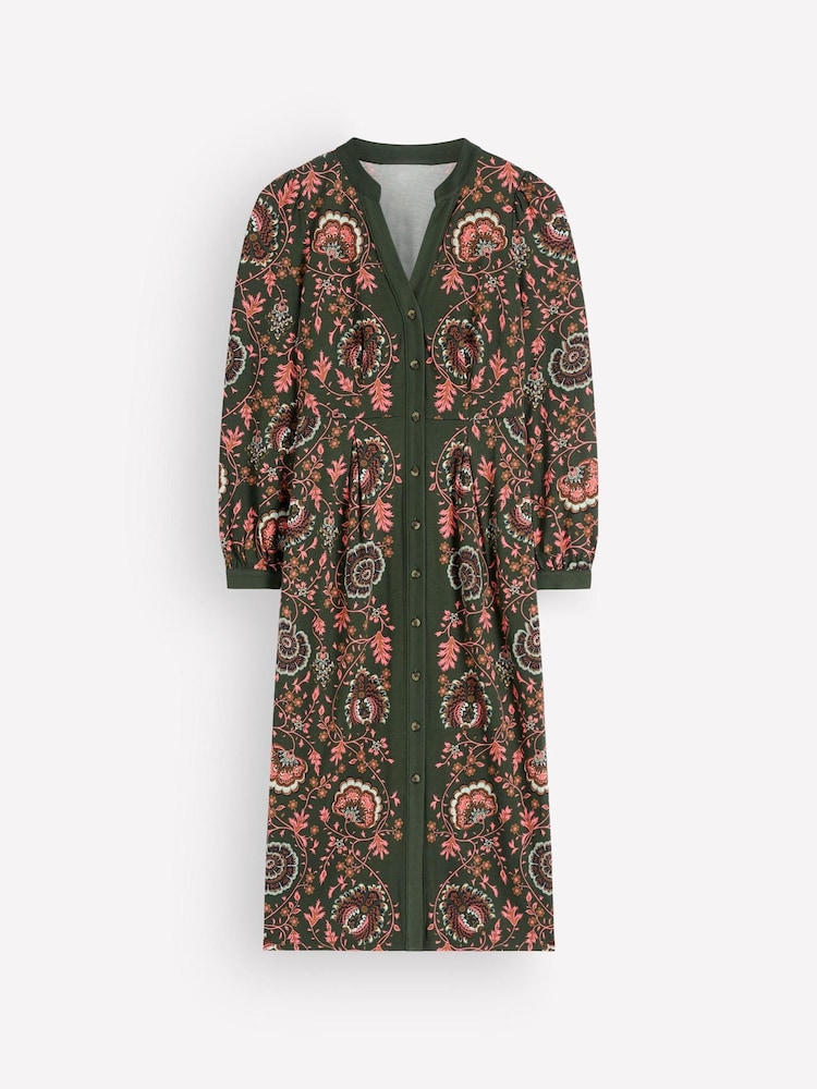 Grønn - Boden Juliet Jersey Midi-kjole - Bilde 7 av 7