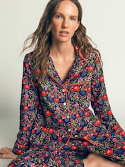 Oransje - Boden Brushed Cotton Pyjamas Shirt - Bilde 1 av 6