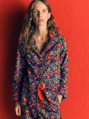 Oransje - Boden Brushed Cotton Pyjamas Shirt - Bilde 5 av 6