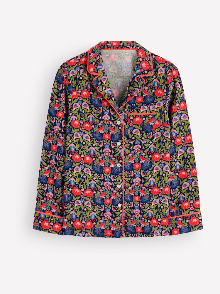 Oransje - Boden Brushed Cotton Pyjamas Shirt - Bilde 6 av 6