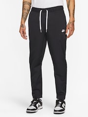 Nike Black Club Woven Tapered Leg Joggers - Image 1 of 10