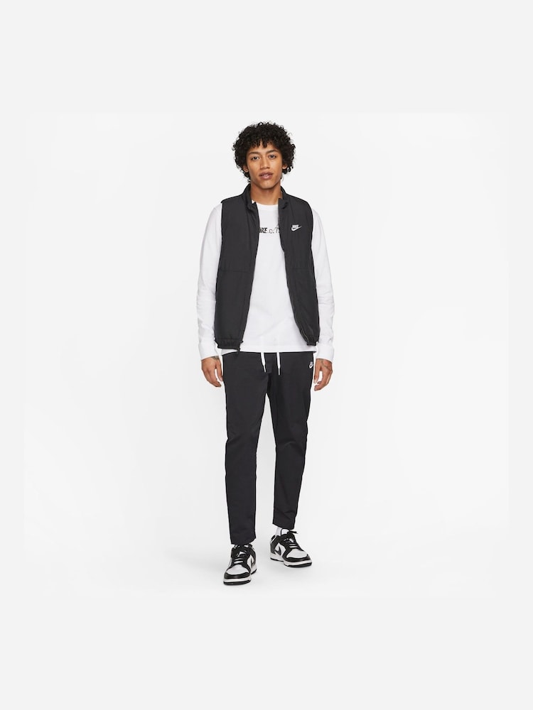 Nike Black Club Woven Tapered Leg Joggers - Image 6 of 10