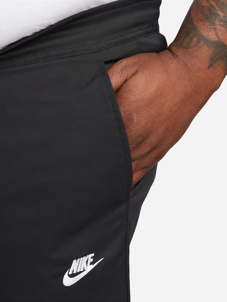 Nike Black Club Woven Tapered Leg Joggers - Image 8 of 10