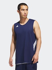 adidas Blue 3G Speed Reversible Basketball Aeroready Jersey - Image 1 of 7