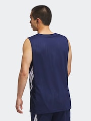 adidas Blue 3G Speed Reversible Basketball Aeroready Jersey - Image 2 of 7