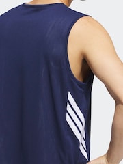 adidas Blue 3G Speed Reversible Basketball Aeroready Jersey - Image 5 of 7