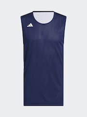 adidas Blue 3G Speed Reversible Basketball Aeroready Jersey - Image 6 of 7