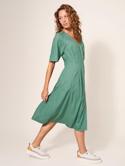 White Stuff Green Izzie Dress - Image 3 of 7