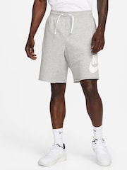 Nike Grey Club Alumni French Terry Shorts - Image 1 of 7