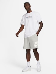 Nike Grey Club Alumni French Terry Shorts - Image 2 of 7