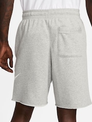 Nike Grey Club Alumni French Terry Shorts - Image 3 of 7