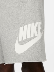 Nike Grey Club Alumni French Terry Shorts - Image 6 of 7