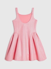 River Island Pink Glitter Bow Dress - Image 2 of 4