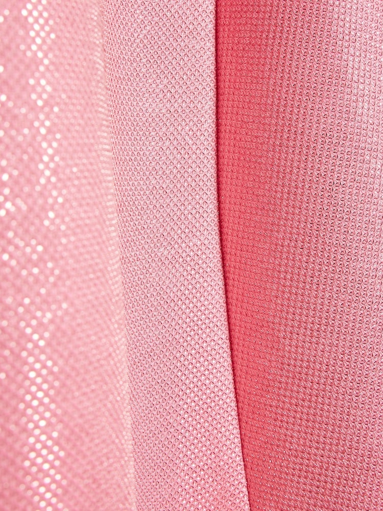 River Island Pink Glitter Bow Dress - Image 4 of 4