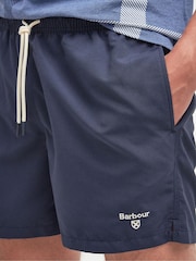 Barbour® Navy Staple Swim Shorts - Image 4 of 6