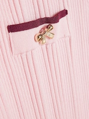 River Island Pink Peplum Top & Kickflare Set - Image 4 of 5