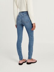 Dark Blue Push-Up Skinny Jeans - Image 3 of 6