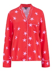 Pour Moi Red Luxe Woven Twill Pyjamas Set - Image 7 of 8