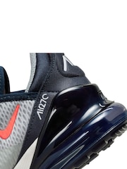Nike Grey/Red Air Max 270 Junior Trainers - Image 10 of 10