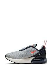 Nike Grey/Red Air Max 270 Junior Trainers - Image 4 of 10