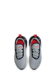 Nike Grey/Red Air Max 270 Junior Trainers - Image 7 of 10