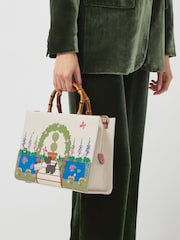 Radley London Medium The Rhs Collection 24 Zip Top Multiway White Bag - Image 1 of 4
