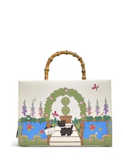 Radley London Medium The Rhs Collection 24 Zip Top Multiway White Bag - Image 2 of 4