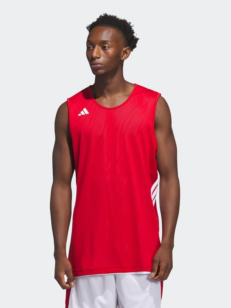 adidas Red 3G Speed Reversible Basketball Aeroready Tank Top - Image 1 of 7