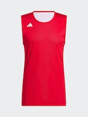 adidas Red 3G Speed Reversible Basketball Aeroready Tank Top - Image 6 of 7