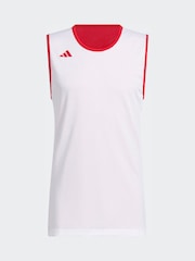 adidas Red 3G Speed Reversible Basketball Aeroready Tank Top - Image 7 of 7