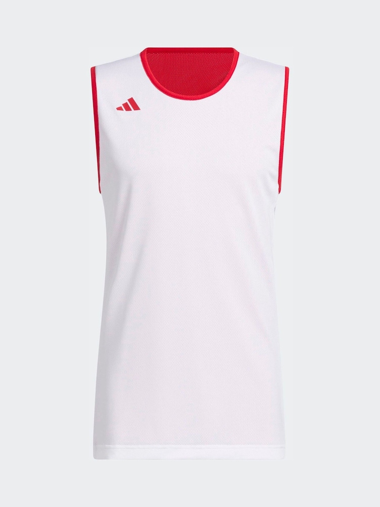adidas Red 3G Speed Reversible Basketball Aeroready Tank Top - Image 7 of 7