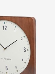 Brown Wood Retro Juno Wall Clock - Image 3 of 5