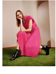 AllSaints Black Katy Ankle Calf Boots - Image 1 of 3