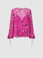 Florere Sheer Floral Top - Image 2 of 5