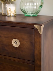 Laura Ashley Dark Chestnut Balmoral 3 Drawer Chest - Image 3 of 6