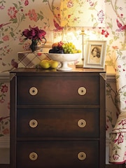 Laura Ashley Dark Chestnut Balmoral 3 Drawer Chest - Image 4 of 6