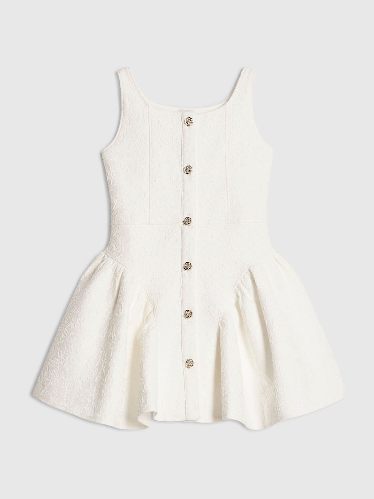 River Island White Plain Lace Premium Dress - Image 1 of 3