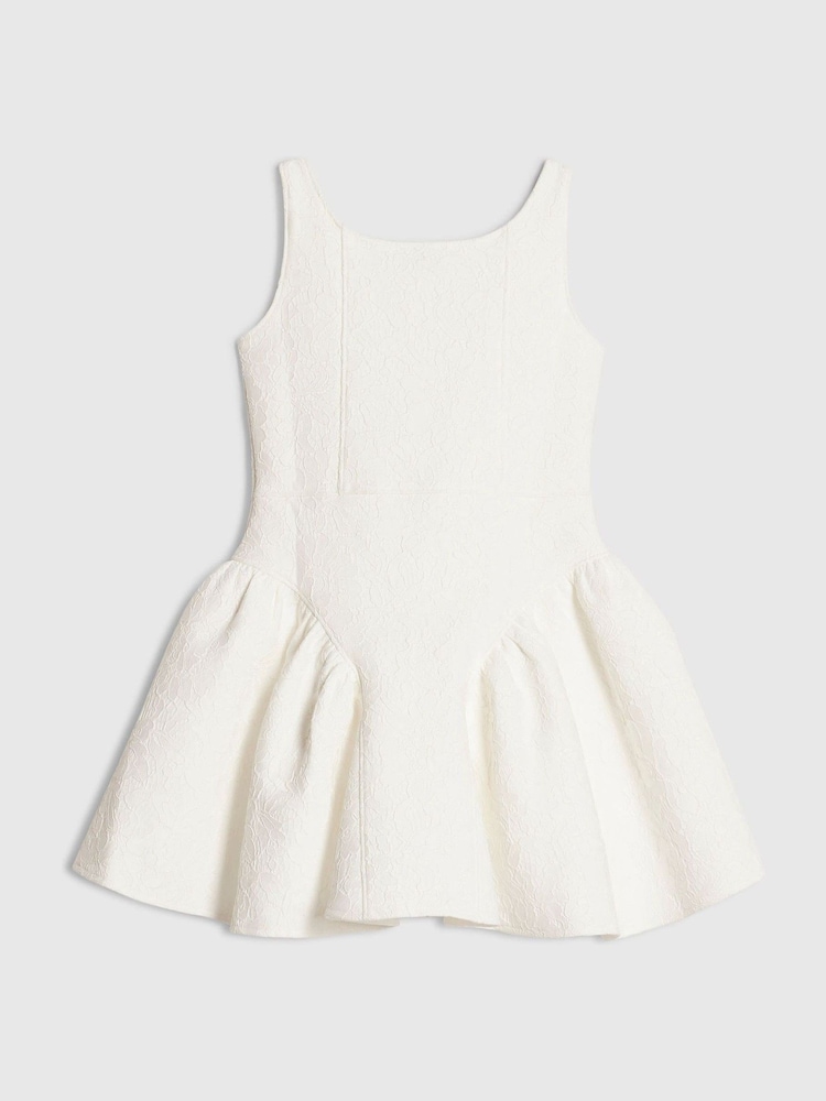 River Island White Plain Lace Premium Dress - Image 2 of 3