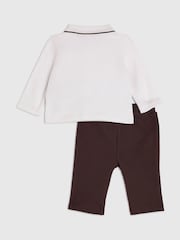 River Island Little Man topiņš ar rāvējslēdzēju un sporta biksīšu komplekts - Attēls 2 no 5