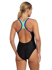 Zoggs Black Atom Back Swimsuit - Image 3 of 6