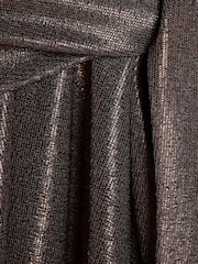 River Island Brown Halter Plisse Dress - Image 4 of 4
