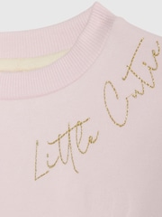 River Island Pink Tulle Bow Top & Leggings Set - Image 4 of 4