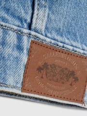 River Island Blue Hooded Denim Jacket - Image 5 of 5