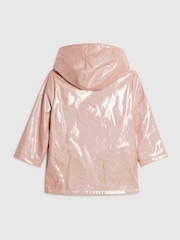 River Island Pink Glitter Bow Pocket Raincoat - Image 2 of 4