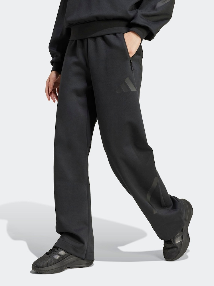 adidas Black Z.N.E. Barrel Tracksuit Bottoms - Image 1 of 7