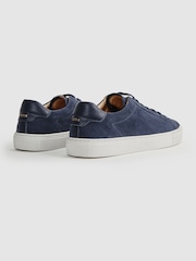 Reiss Airforce Blue Finley Suede Suede Trainers - Image 4 of 6