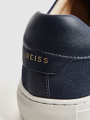 Reiss Airforce Blue Finley Suede Suede Trainers - Image 5 of 6