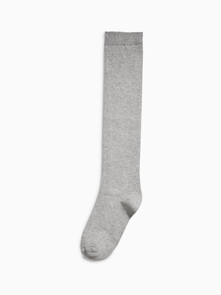 Grey Modal Blend Knee High Socks 2 Pack - Image 2 of 2