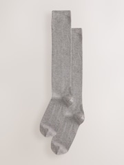 Grey Modal Blend Knee High Socks 2 Pack - Image 3 of 7
